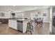 Open kitchen featuring a large island, stainless steel appliances, and a breakfast nook at 4323 Cannon Walk, Ellenwood, GA 30294
