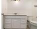 Bathroom with new white vanity and fixtures at 1150 Collier Nw Rd # A1, Atlanta, GA 30318