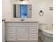Bright bathroom featuring a white vanity with a light countertop and brushed metal fixtures at 1150 Collier Nw Rd # A1, Atlanta, GA 30318