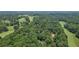 Panoramic aerial view of a wooded lot near a golf course, offering a serene and private setting at 80 Cliffcreek Trce, Atlanta, GA 30350
