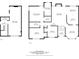Detailed floor plan of both floors, showing the layout including living spaces, bedrooms, and other room dimensions at 2355 Woodland Hills Dr, Cumming, GA 30040