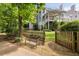 The home features a well-manicured backyard with patio and fence, offering privacy and charm at 2030 Darien Park Dr, Roswell, GA 30076