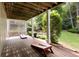 Spacious outdoor patio with plenty of room for entertaining and enjoying the backyard view at 2030 Darien Park Dr, Roswell, GA 30076