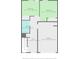 Floor plan featuring bedrooms, bath, foyer, and garage with dimensions at 261 Mahone Dr, Lilburn, GA 30047