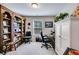 Office space with built-in bookshelf, desk and office furniture at 525 Clinton Dr, Temple, GA 30179