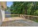 Wooden deck overlooking private, wooded backyard at 5195 Overbend Trl, Suwanee, GA 30024