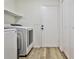 Functional laundry room with modern washer and dryer and ample storage space at 3915 Basil Sw Way, Atlanta, GA 30331