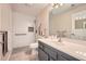 Modern bathroom featuring walk-in shower and sleek vanity at 1800 Clairmont Lk # A310, Decatur, GA 30033