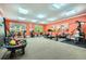 Workout room includes state-of-the-art gym equipment, wall art, and large windows at 1800 Clairmont Lk # A310, Decatur, GA 30033