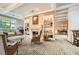 Sitting room with classic decor, fireplace, and large shelves for decorations and books at 1800 Clairmont Lk # A310, Decatur, GA 30033
