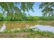 Picturesque view of a serene pond surrounded by lush trees and greenery, showcasing a peaceful natural setting at 1800 Clairmont Lk # A310, Decatur, GA 30033