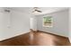 Bedroom with hardwood floors and view to adjacent bathroom at 3510 Roswell Nw Rd # N3, Atlanta, GA 30305