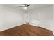 This room has hardwood floors, a ceiling fan, and two closets at 3510 Roswell Nw Rd # N3, Atlanta, GA 30305