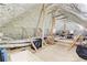 Finished attic space with plywood flooring and spray foam insulation at 6090 River Chase Cir, Atlanta, GA 30328