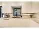 Bright kitchen featuring modern white cabinets, stainless steel appliances, and sleek countertops at 6090 River Chase Cir, Atlanta, GA 30328