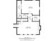 First-floor layout of the property, featuring a Gathering room, bedroom, laundry room, and two bathrooms at 4648 Danna Dr, Austell, GA 30106