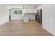 Modern kitchen showcasing stainless steel appliances, a center island, and sleek cabinetry at 1409 Georgia Ave, East Point, GA 30344