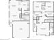 Combined first and second floor plans featuring garage, primary bedroom, and two bathrooms at 231 Silver Fox Trl, Dallas, GA 30157