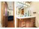 Bathroom vanity with lights at 1198 Old Mill Rd, Dallas, GA 30157
