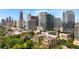 Stunning aerial view of Atlanta skyline showcases the surrounding neighborhood at 905 Juniper Ne St # 805, Atlanta, GA 30309