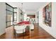 Open-concept room featuring a billiard table and a modern kitchen at 905 Juniper Ne St # 805, Atlanta, GA 30309