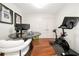Office with hardwood floors, a peloton, and sports memorabilia at 905 Juniper Ne St # 805, Atlanta, GA 30309