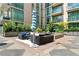 Relaxing outdoor patio area with comfortable seating and elegant decor at 905 Juniper Ne St # 805, Atlanta, GA 30309