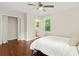 Bright bedroom with hardwood floors, closet and en suite bathroom at 2483 Hunting Valley Dr, Decatur, GA 30033