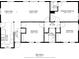 Detailed floor plan showcasing the layout of the home with room dimensions at 2483 Hunting Valley Dr, Decatur, GA 30033