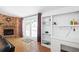 Inviting living room with cozy fireplace and built-in shelves at 2658 Briarlake Ne Rd, Atlanta, GA 30345