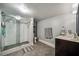 Modern bathroom features a glass-enclosed shower, tiled walls, and sleek vanity at 3048 Briarcliff Ne Rd # 9, Atlanta, GA 30329