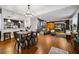 The open-concept living space features a dining area, kitchen bar, and comfortable seating area at 3048 Briarcliff Ne Rd # 9, Atlanta, GA 30329