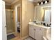 Bathroom with a walk-in shower and neutral color scheme at 3310 Mcclure Woods Ct, Duluth, GA 30096