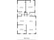 Detailed floor plan showcasing the layout of the house, including dimensions and room names at 727 Holmes Nw St, Atlanta, GA 30318