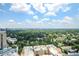 Expansive aerial view of lush green trees over residential neighborhood on a beautiful sunny day at 199 14Th Street Ne St # 2501, Atlanta, GA 30309