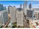 Breathtaking aerial view of the condo building, highlighting its prime location and rooftop pool at 199 14Th Street Northeast Ne St # 2501, Atlanta, GA 30309