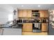 Well-lit kitchen featuring granite counters, stainless steel appliances, and modern cabinets at 199 14Th Street Northeast Ne St # 2501, Atlanta, GA 30309