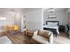 Cozy living area with a bedroom view, showcasing a comfortable and stylish space at 199 14Th Street Northeast Ne St # 2501, Atlanta, GA 30309