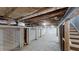 Unfinished basement features exposed ceiling with visible insulation and wood frame construction at 3695 Fox Hills Se Dr, Marietta, GA 30067