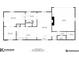 Floor plan displaying the layout of the second floor including the kitchen, living, and dining rooms at 3695 Fox Hills Se Dr, Marietta, GA 30067