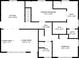 Upper floor plan displaying kitchen, bedrooms, bathrooms, living spaces and dimensions of each room at 2286 Capehart Ne Cir, Atlanta, GA 30345