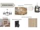Selection of interior finishes including a stone fireplace, ceiling accents, and wide plank hardwood floors at 245 Heatherton Way, Milton, GA 30009