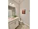 Cozy bathroom with stylish vanity and neutral color palette that create a soothing atmosphere at 5599 Wheeler Ridge Rd, Auburn, GA 30011