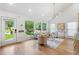 Bright living area with large windows and hardwood floors at 2001 Swazey Dr, Decatur, GA 30032