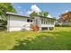 Well-maintained backyard, featuring lush green grass and an enclosed porch at 5619 Beaver Sw Dr, Mableton, GA 30126