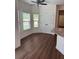 Cozy breakfast nook with large windows and hardwood flooring at 5890 Crowley Dr, Douglasville, GA 30135