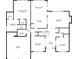 Detailed floor plan showcasing the layout of the home with room dimensions and labels at 1125 Fairview Club Cir, Dacula, GA 30019