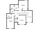 Second story floor plan featuring bedrooms and bathrooms with closet and hallway areas at 1125 Fairview Club Cir, Dacula, GA 30019