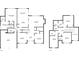 Two-story floor plan showcasing room layouts, including living areas, bedrooms, and garage at 1125 Fairview Club Cir, Dacula, GA 30019
