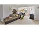 Comfortable upstairs sitting room featuring an office area and neutral decor at 1441 Saint George Pl, Conyers, GA 30012
